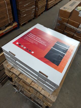 2x Infrarood paneel glas 60 x 60 cm, Ecosun, Type GS, Zwart, 2025